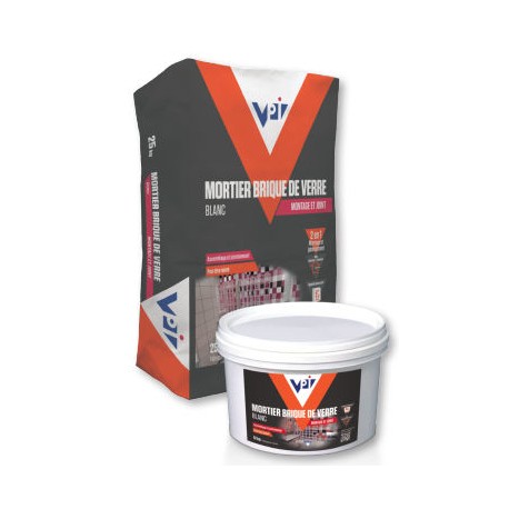 Mortier brique de verre - 25kg